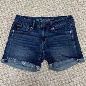 American Eagle Outfitters Dark Blue Jean Shorts